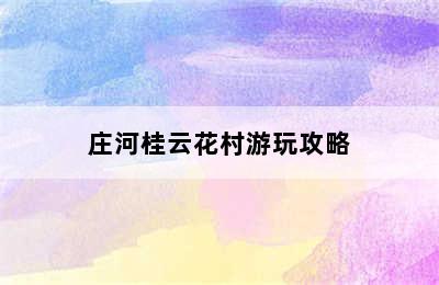 庄河桂云花村游玩攻略