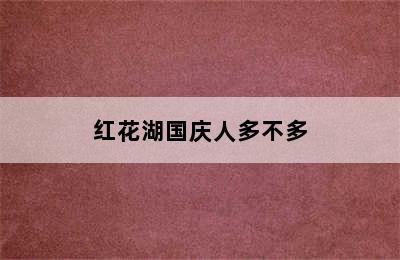 红花湖国庆人多不多